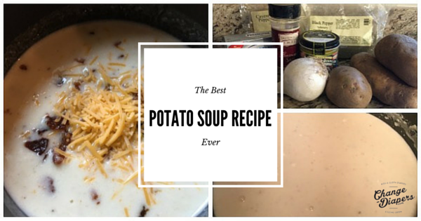 The Best Potato Soup Recipe Ever via @chgdiapers