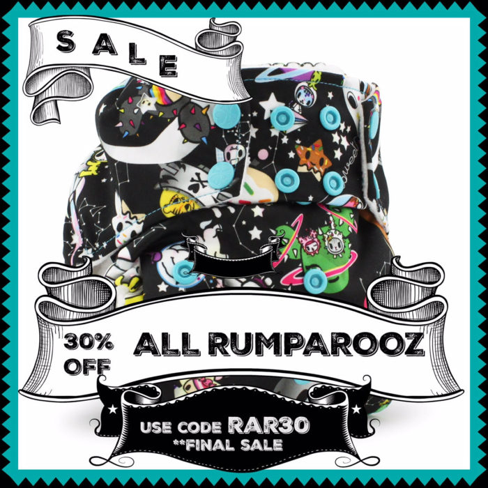 30% off Rumparooz Cloth Diapers