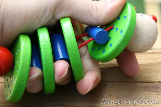 Haba Flapsi Wooden Caterpillar Toy from GreenCupboards